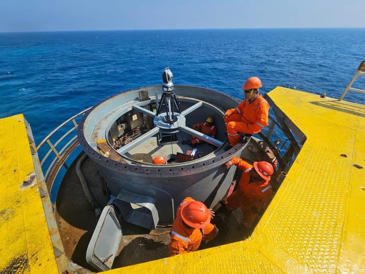 Medición en plataforma costa afuera